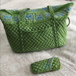 Vera Bradley Tote and Glasses Case!
